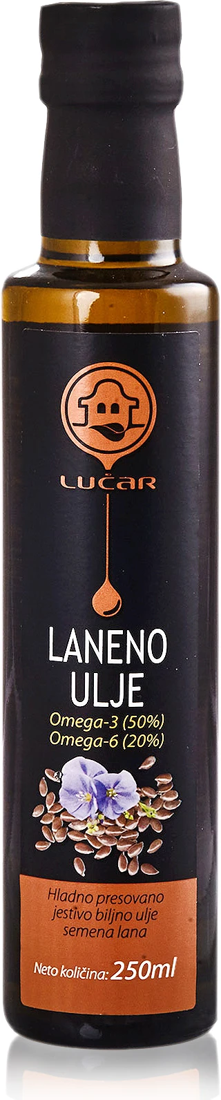 Hladno ceđeno nerafinisano laneno ulje 250 ml Lučar